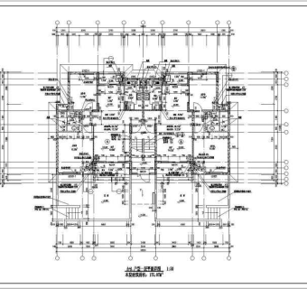 某商住楼户型建筑设计图