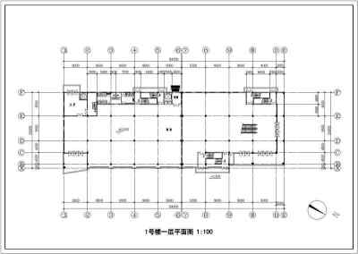 某地区两栋综合楼设计cad建筑方案图带效果图