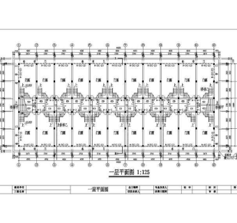 某大市场居住楼建筑设计施工图