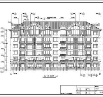 欧式多层住宅cad施工图