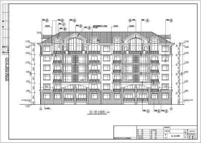 欧式多层住宅cad施工图