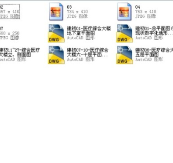 芜湖某人民医院医疗综合大楼设计cad建筑扩初图（含效果图）