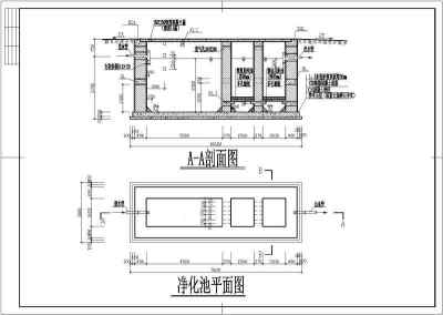 某小学简易化粪池砌体结构设计施工图3D模型