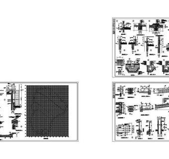 高层屋顶游泳池平面及大样图