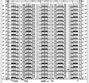 霸州市21层剪力墙结构住宅楼建筑施工图