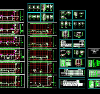 白银商务综合楼建筑设计cad全套施工图纸