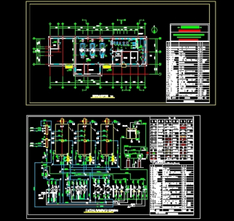 锅炉房系统及平面图