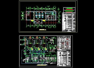 锅炉房系统及平面图