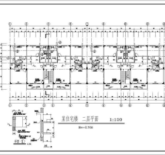 某大学生公寓楼建筑设计cad施工图