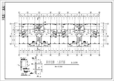 某大学生公寓楼建筑设计cad施工图