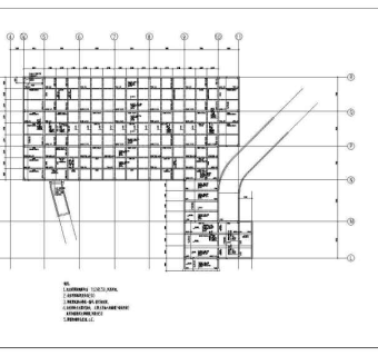 地下车库结构施工图3D模型