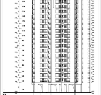 某地区18层剪力墙结构住宅楼建筑设计方案图纸