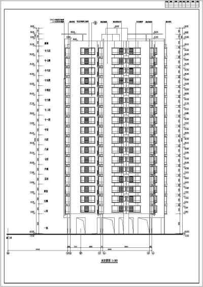 某地区18层剪力墙结构住宅楼建筑设计方案图纸