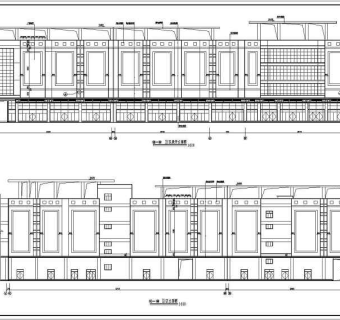 某地区3层框架结构商场建筑设计施工图
