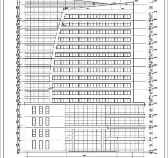 某地16层框剪结构酒店建筑设计施工图