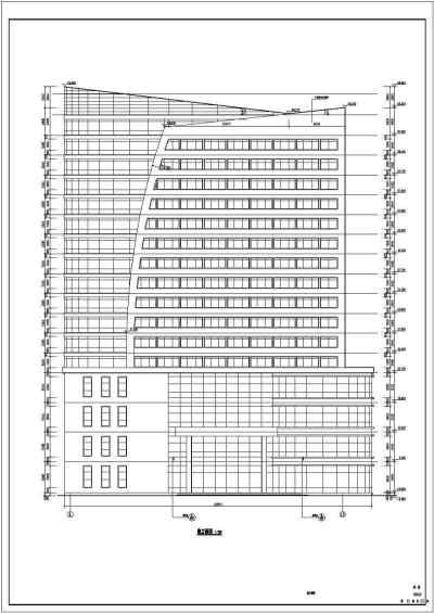 某地16层框剪结构酒店建筑设计施工图