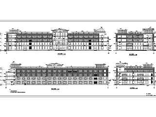 大型多層商場建筑設計CAD施工圖紙