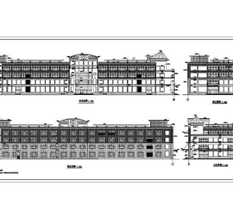 大型多层商场建筑设计CAD施工图纸