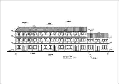 仿古街建筑设计CAD施工图