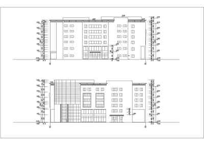 商业大厦建筑全套设计CAD施工图