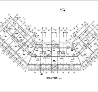 某仿古建筑一条街设计cad建施图