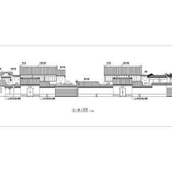 某仿古建筑亭屋设计cad详细建筑施工图3D模型