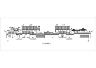 某仿古建筑亭屋设计cad详细建筑施工图3D模型