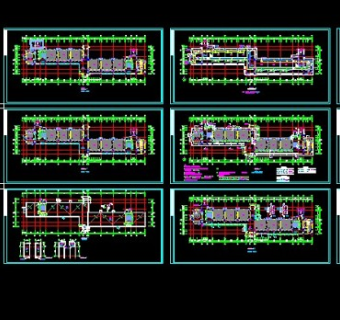 西安某大学教学楼设计cad全套建施图