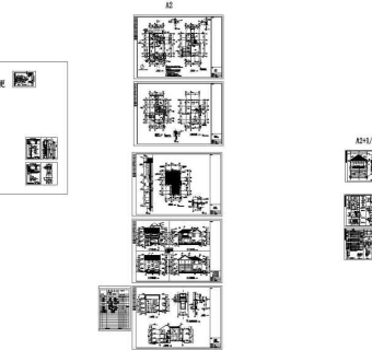 别墅施工图(带效果图)3D模型