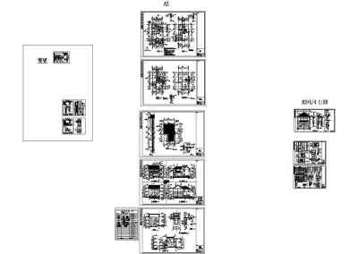 别墅施工图(带效果图)3D模型