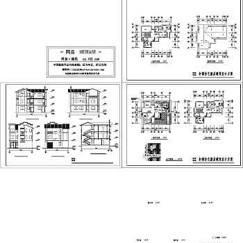 村镇小康别墅建筑带效果图3D模型