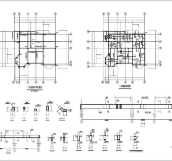 某小别墅建筑结构施工图纸