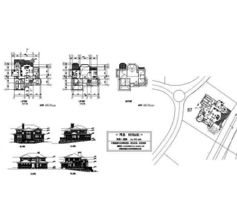 别墅设计带效果图33D模型