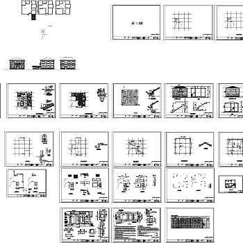 最近设计二层别墅施工图带效果图3D模型