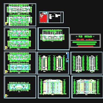 上海某小高层住宅施工图3D模型