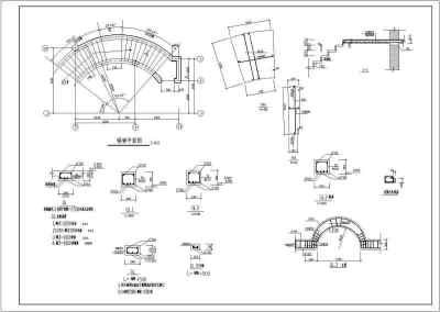 某坡屋面小别墅全套建筑结构施工图