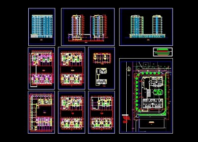 小高层住宅方案设计图3D模型