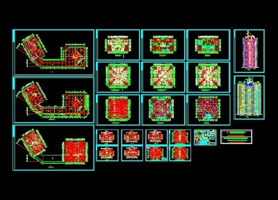 某高层住宅楼施工图3D模型