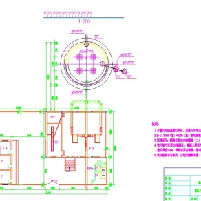 泵房、蓄水池及管理站房布置图3D模型