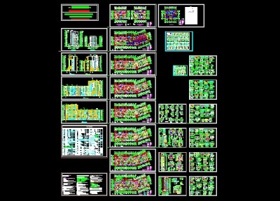 某高层住宅楼施工图3D模型