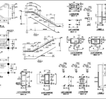 某高层住宅地下车库无梁楼盖结构设计图纸