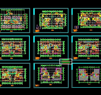 湘江明珠高层住宅平立面图