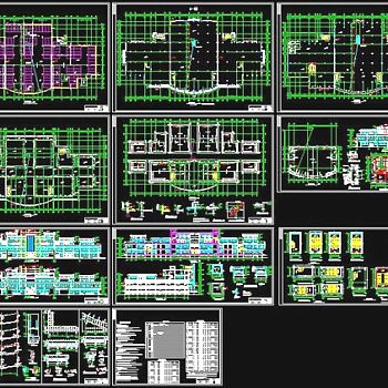 某商业广场全套建筑施工图3D模型