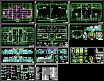 某商业广场全套建筑施工图3D模型