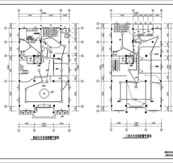 某四层商业建筑火灾自动报警及消防广播系统施工图