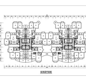 高层住宅户型楼cad施工图