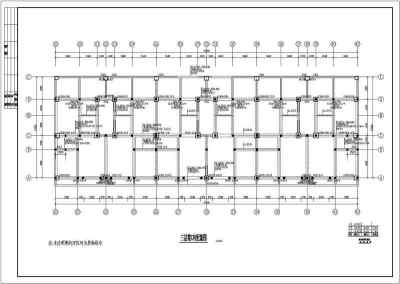 某底框结构住宅楼设计cad全套结构施工图纸