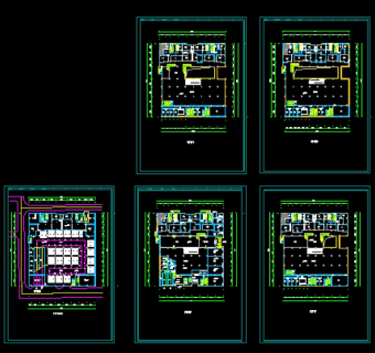 某大型商场建筑设计及施工全套CAD图