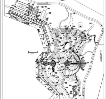 某山体运动公园的景观规划总平面图