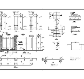 某单层粮仓砖混、钢屋顶结构设计施工图